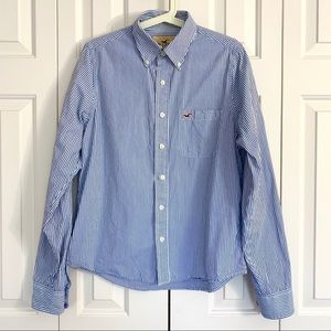 Hollister striped button down